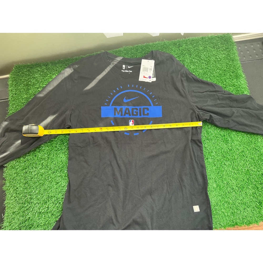 Nike NBA Orlando Magic Long Sleeve Graphic T-Shirt Black Mens XXL HQ9826-010